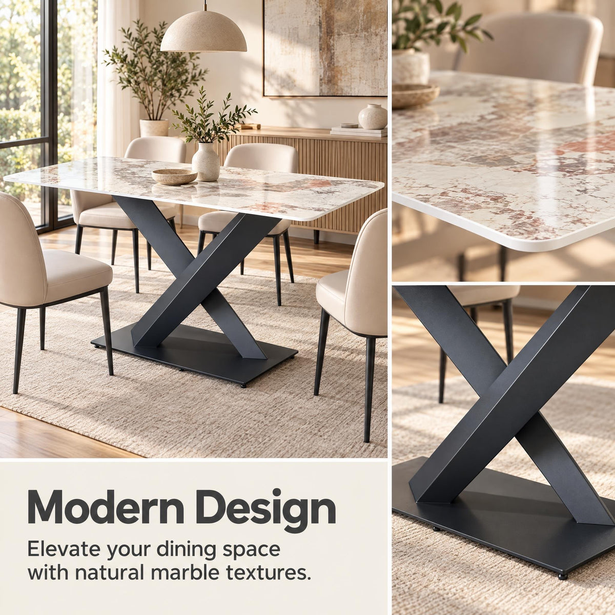 Aria Sintered Stone Dining Table