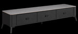 Luxe Sintered Stone TV Entertainment Unit - Black
