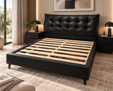 Mason Tufted Bed Frame - King Black