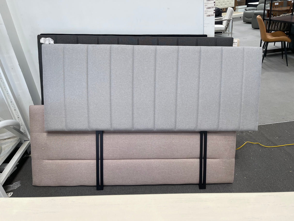 Josie Headboard Light Grey Double