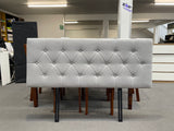 Fenland Headboard Light Grey Double