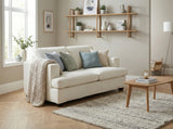 Chenille Beige 2 Seater Sofa