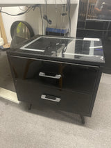 DISPLAY - MLCT105 BLACK SMART BEDSIDE TABLE (USB-C PORT NOT WORKING & MINOR IMPERFECTIONS))
