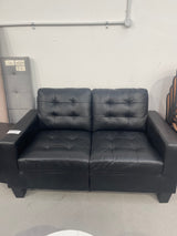DISPLAY - Speight PU 2 Seater Sofa Black