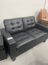DISPLAY - Speight PU 2 Seater Sofa Black