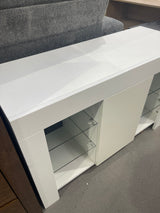 DISPLAY - Sideway' LED BookShelf /Sideboard White Gloss