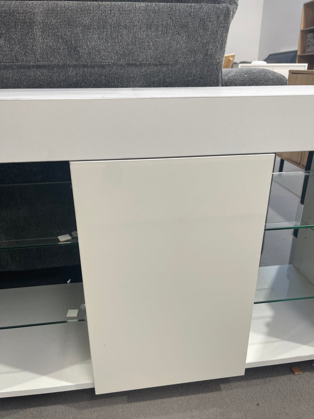 DISPLAY - Sideway' LED BookShelf /Sideboard White Gloss