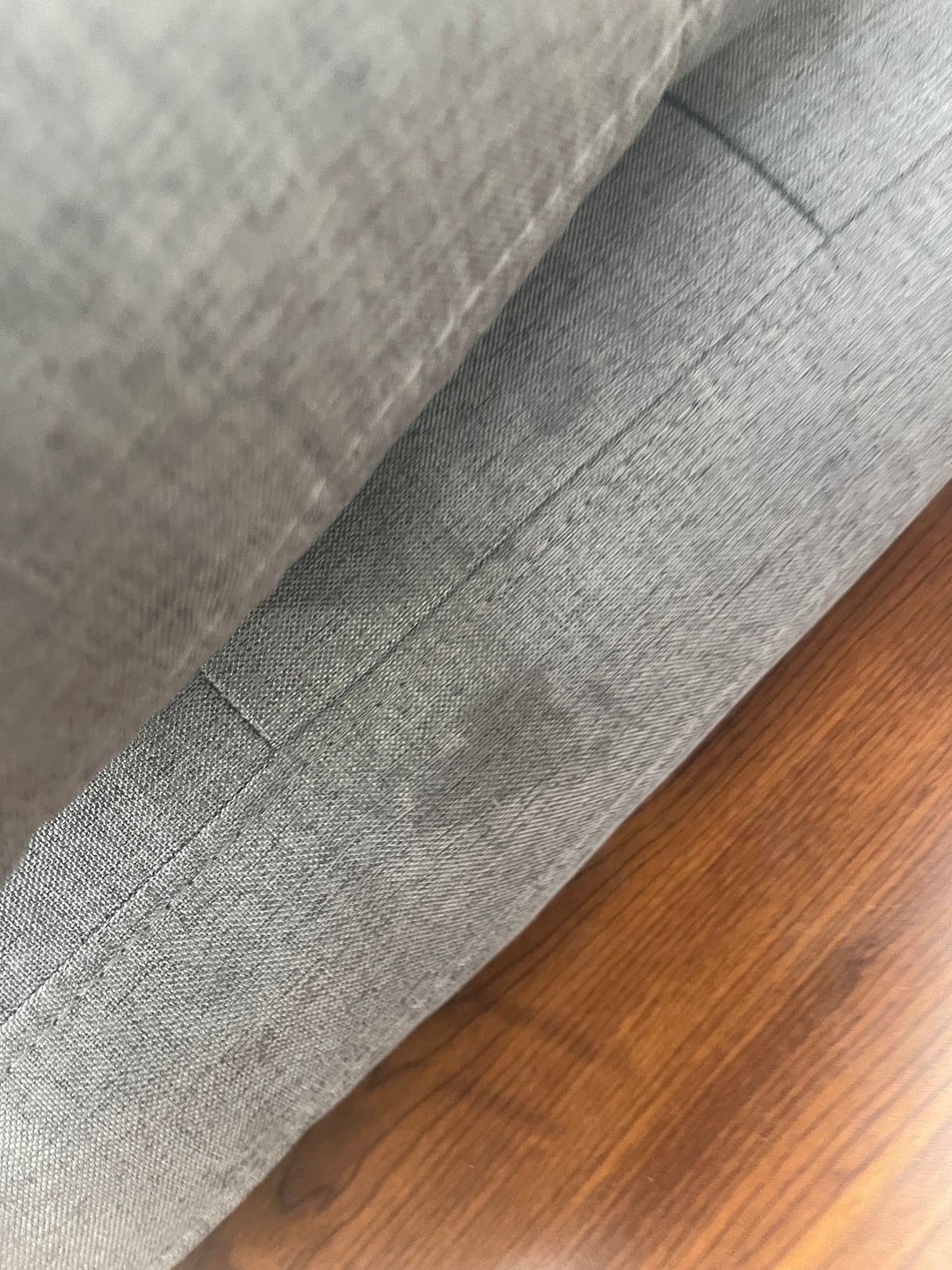 DISPLAY - Koa Sectional L Shape Sofa Dark Grey with buttons (SCUFFS/MARKS/STAINS)
