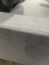 DISPLAY - Koa Sectional L Shape Sofa Dark Grey with buttons (SCUFFS/MARKS/STAINS)
