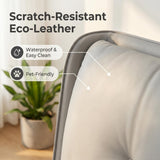 Allenby Leather Queen Light Grey