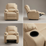 Cyril Recliner 1 seater PVC Beige