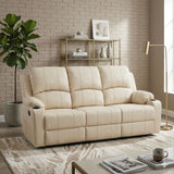 Cyril Recliner 3 seater PVC Beige