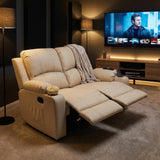 Cyril Recliner 2 seater PVC Beige