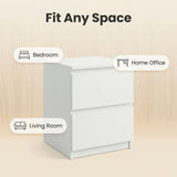 Sable Bedside Table White