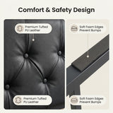 Upholstered Metal Platform Bed Queen