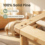Aura Solid Pine Wood Bed Frame Double