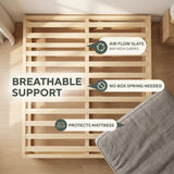 Slumber Solid Pine Wood Base Double