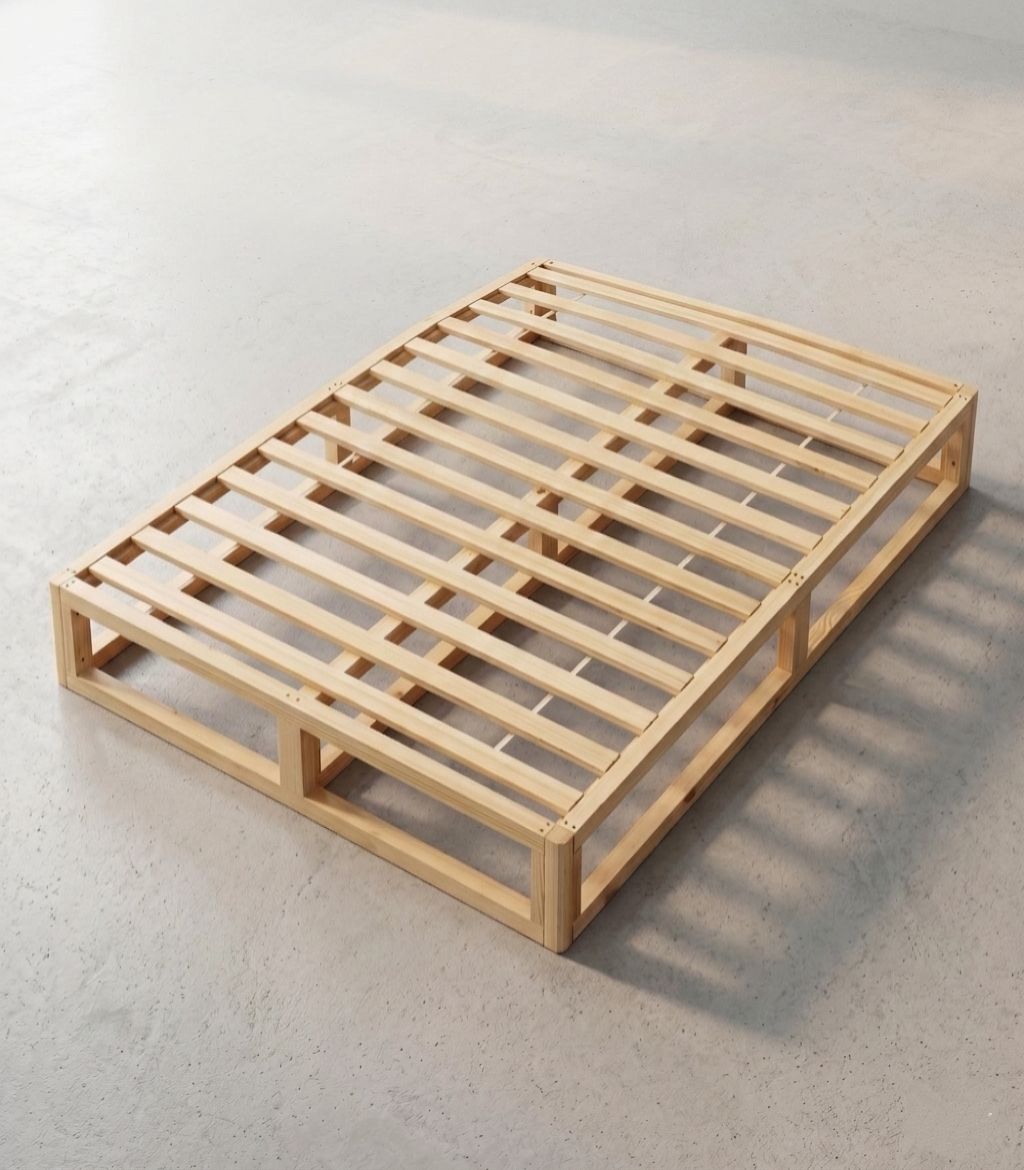 Slumber Solid Pine Wood Base Double
