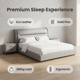 Waimai Bedframe Queen Light Grey