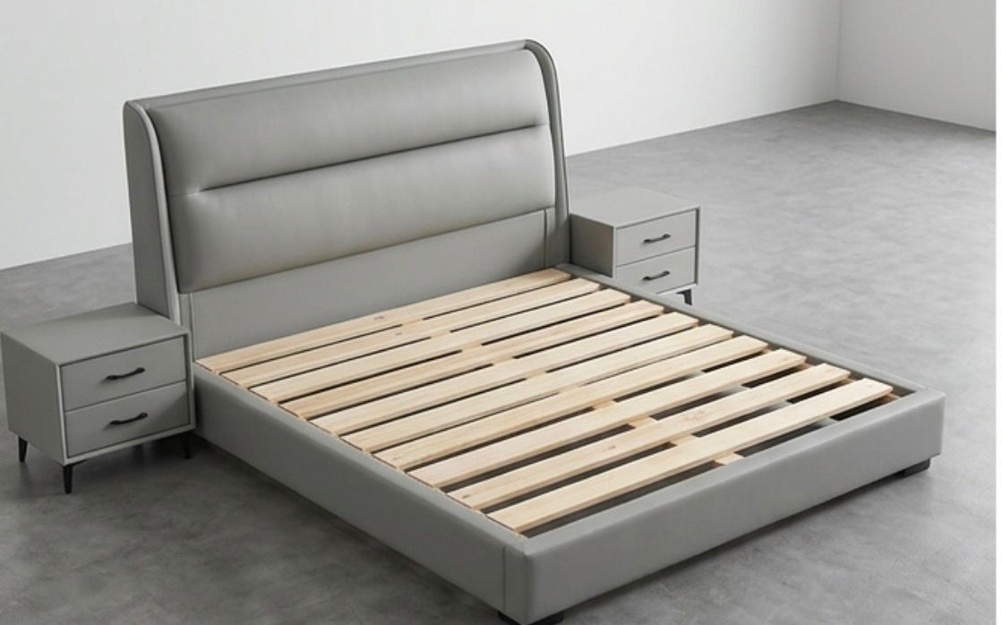Waimai Bedframe Queen Light Grey