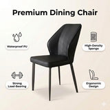 Swan PU Leather Chair Black