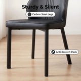 Swan PU Leather Chair Black