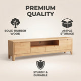 Rydal Solid Rubber Wood Tv Unit