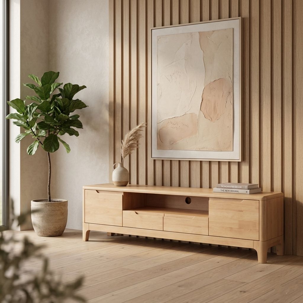 Rydal Solid Rubber Wood Tv Unit