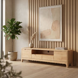 Rydal Solid Rubber Wood Tv Unit