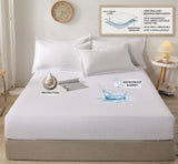 Poly Jersey Waterproof Mattress Protector Double