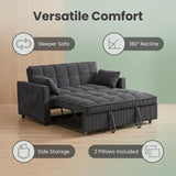 Fushion 2 Seater Sofa Bed Grey