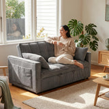 Fushion 2 Seater Sofa Bed Grey