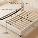 Odessa Bed Frame Beige Queen