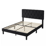 Nevada Bed Frame Black Velvet Full (Double)