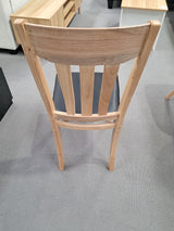 Kaido Dining Chair Rubber Wood PU Sponge Light Oak New