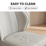 Swan PU Leather Chair Light Grey