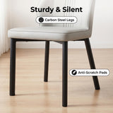 Swan PU Leather Chair Light Grey