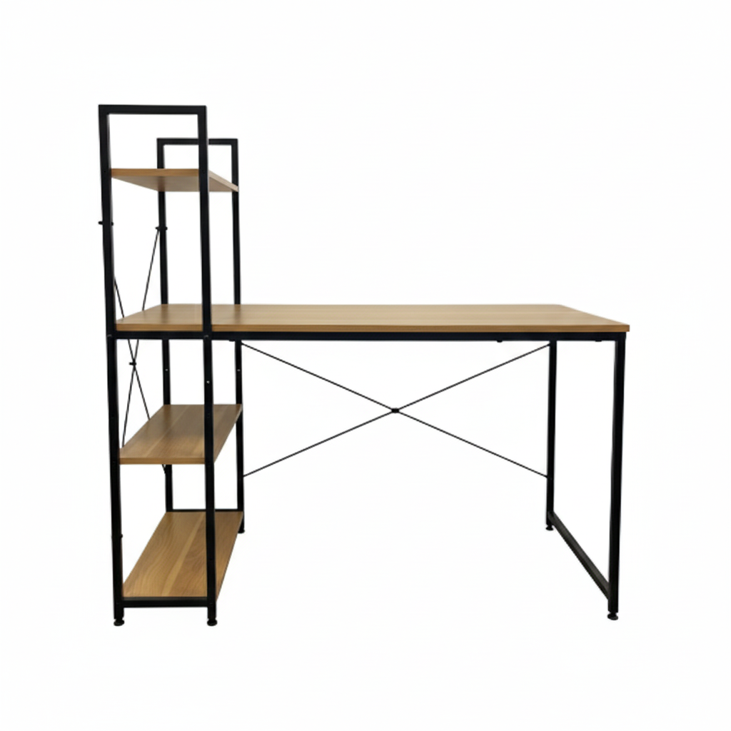 Alives Desk with Shelf (Pine)