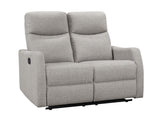 Brylee Light Grey Recliner 2 Seater