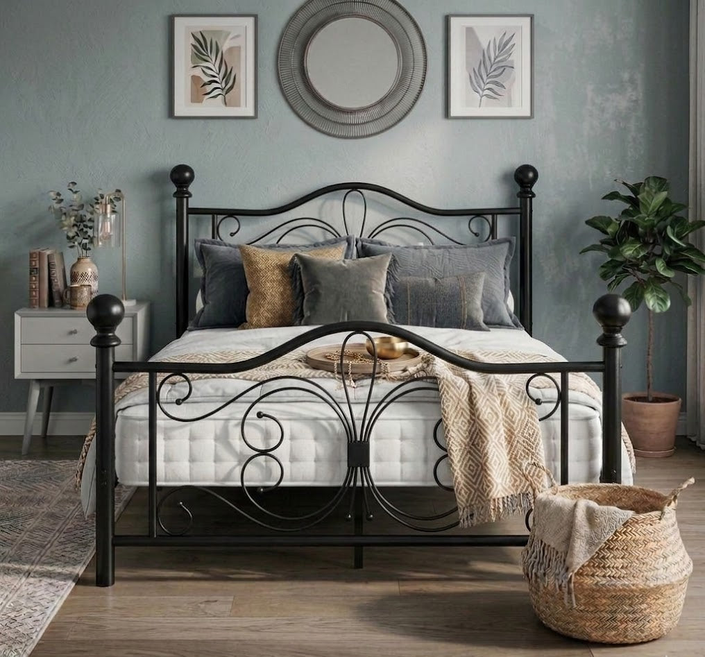 Butterfly Bed Frame Queen Black