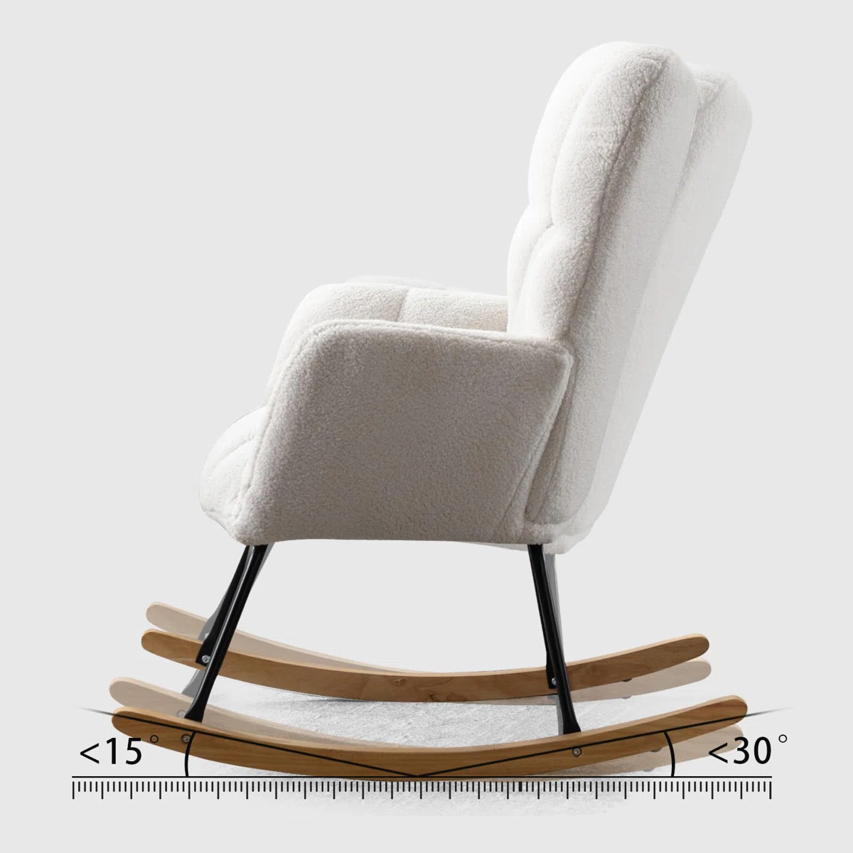 Carter Beige Rocking Chair