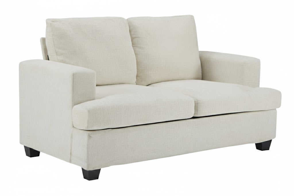 Chenille Beige 2 Seater Sofa