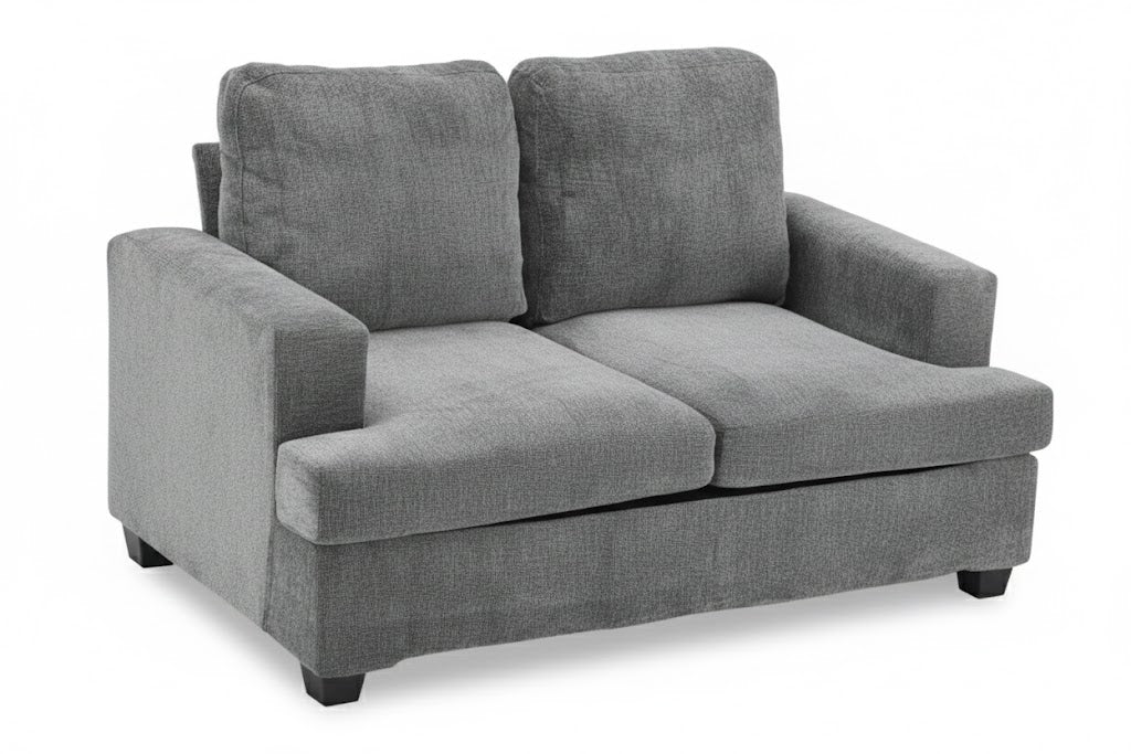 Chenille Dark Grey 2 Seater Sofa