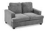 Chenille Dark Grey 2 Seater Sofa