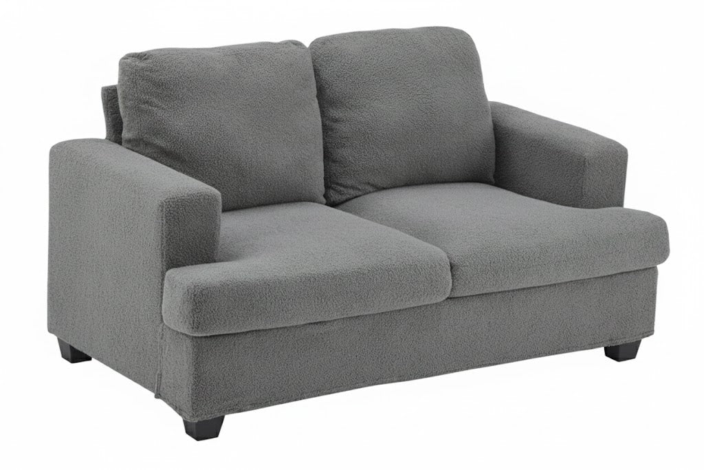 Chenille Grey 2 Seater Sofa
