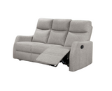 Brylee Light Grey Recliner 3 Seater