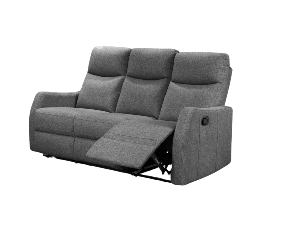 Brylee Dark Grey Recliner 3 Seater