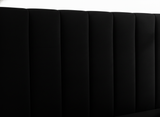 Nami Storage Bedframe Black Velvet Queen