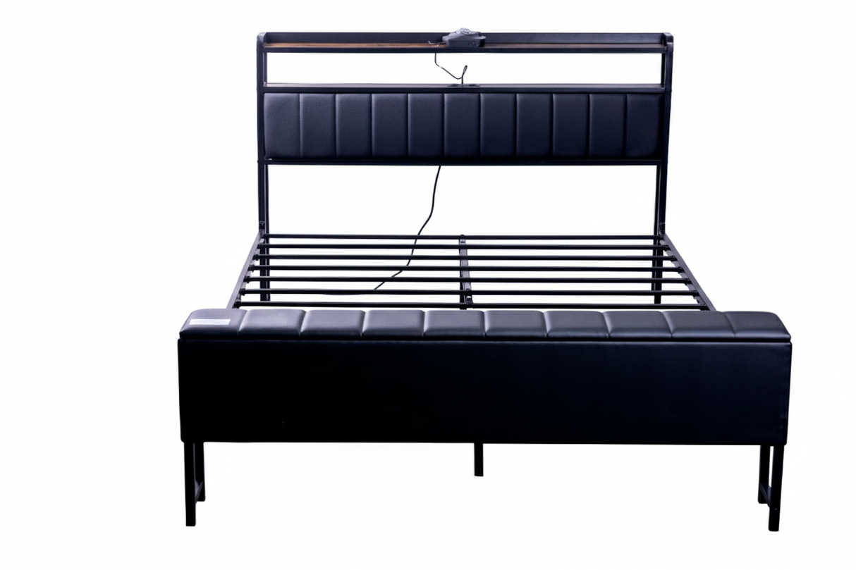 Dalton Upholstered Platform Bedframe Queen