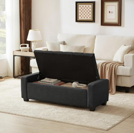 Warren Ottoman Deep Grey